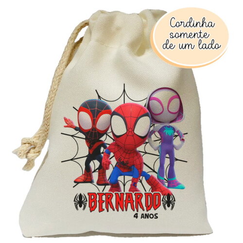 Saquinho Lembrancinha Homem Aranha 20x25