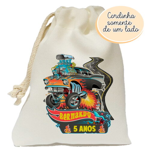 Saquinho Lembrancinha Hot Wheels 15x20