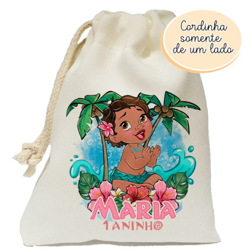 Saquinho Lembrancinha Moana Baby 15x20