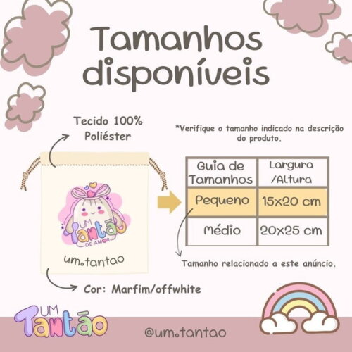 Saquinho Lembrancinha Princesas e Príncipes 15x20