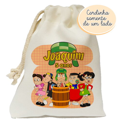 Saquinho Lembrancinha Turma do Chaves15x20