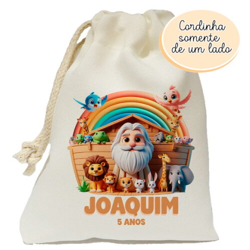 Saquinho Surpresa Arca de Noé 15x20
