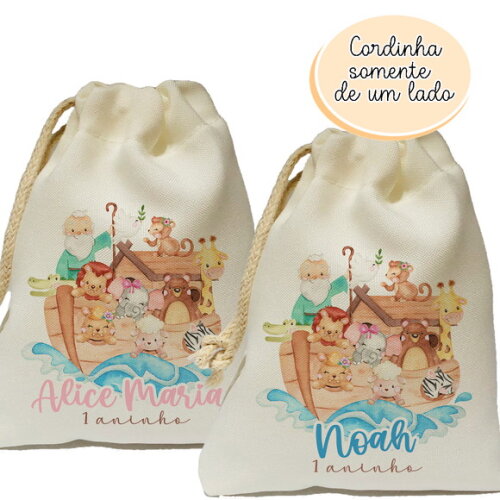 Saquinho Surpresa Arca de Noé 15x20