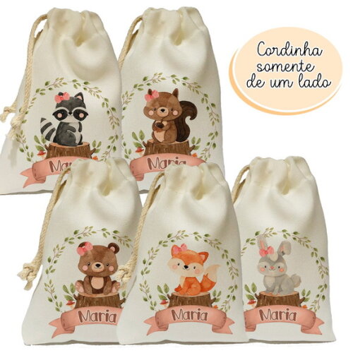 Saquinho Surpresa Bosque Menina 15x20