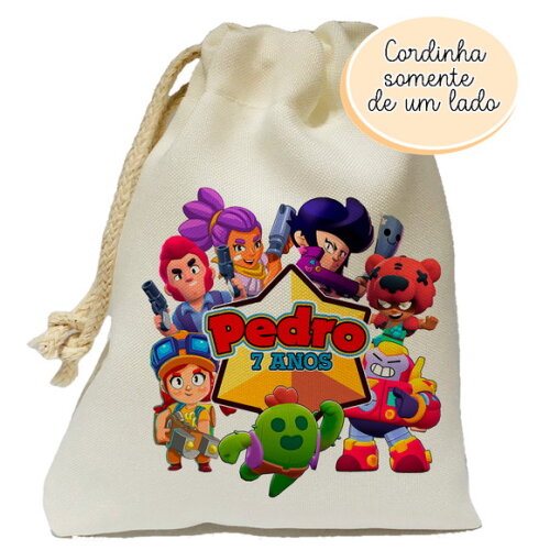 Saquinho Surpresa Brawl Stars 15x20