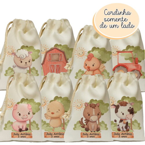 Saquinho Surpresa Fazendinha 15x20