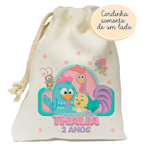 Saquinho Surpresa Galinha Pintadinha 15x20