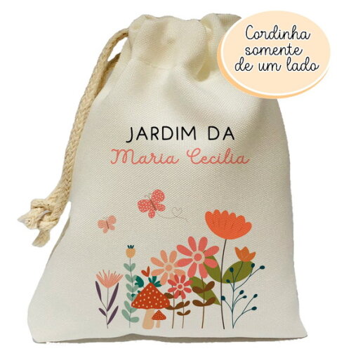 Saquinho Surpresa Jardim Encantado Boho 15x20