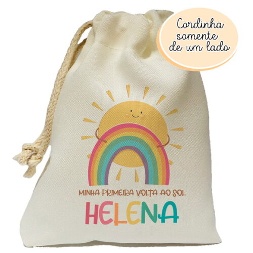 Saquinho Surpresa Minha Primeira Volta ao Sol 15x20