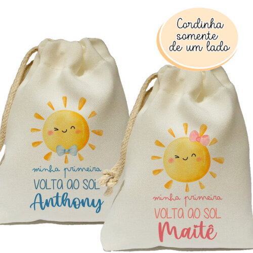 Saquinho Surpresa Minha Primeira Volta ao Sol 15x20