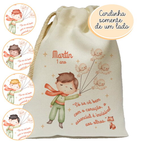 Saquinho Surpresa Pequeno Príncipe 15x20