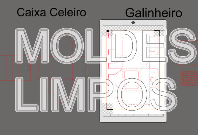 Galinheiro e caixa celeiro molde limpo