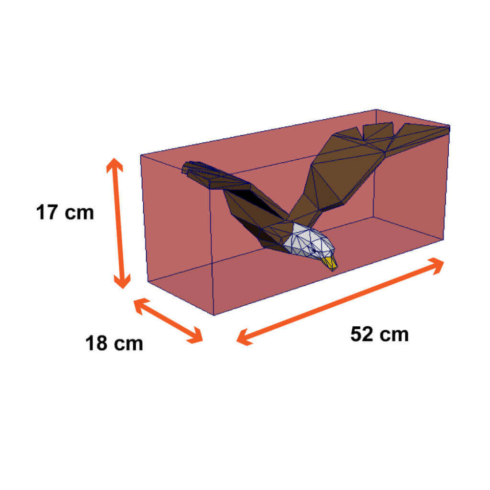 Águia – Escultura 3D de Papel para Decoração