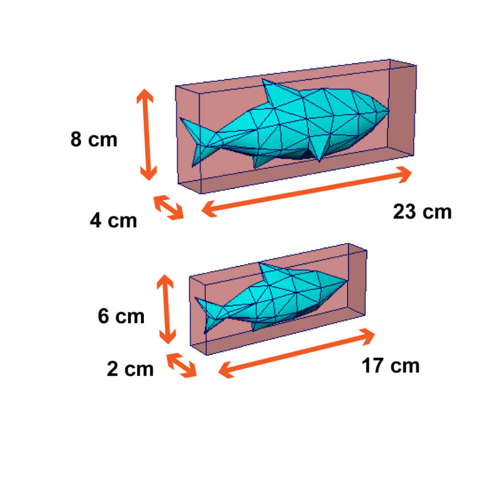 Peixes vermelho – Escultura 3D de Papel para Decoração