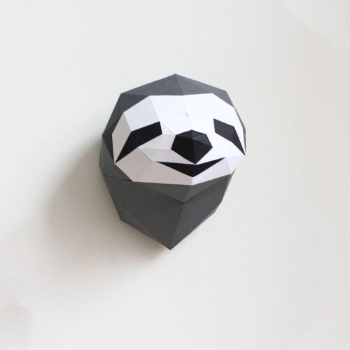 Bicho-preguiça – Escultura 3D de Papel para Decoração