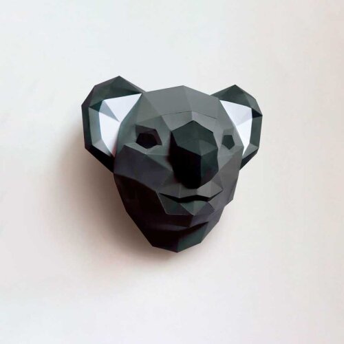 Coala – Escultura 3D de Papel para Decoração