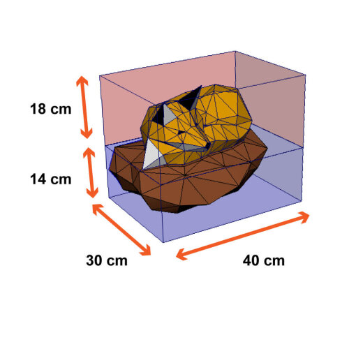 Raposa dormindo – Escultura 3D de Papel para Decoração
