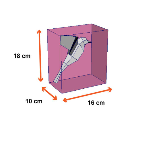 Passarinhos cinzas – Escultura 3D de Papel para Decoração