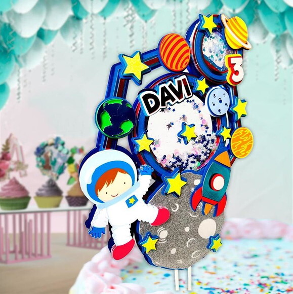 Arquivo de topo de bolo astronauta