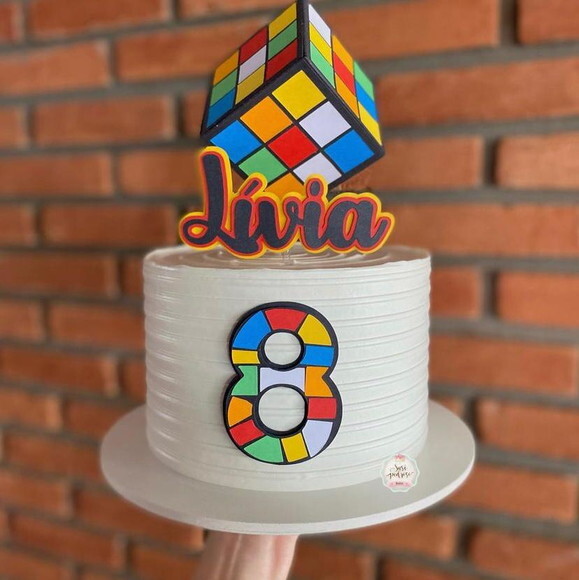 Arquivo de topo de bolo cubo mágico