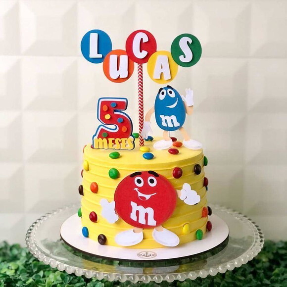 Arquivo de topo de bolo M&Ms