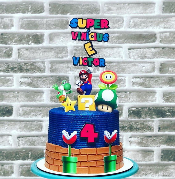 Arquivo de topo de bolo MARIO
