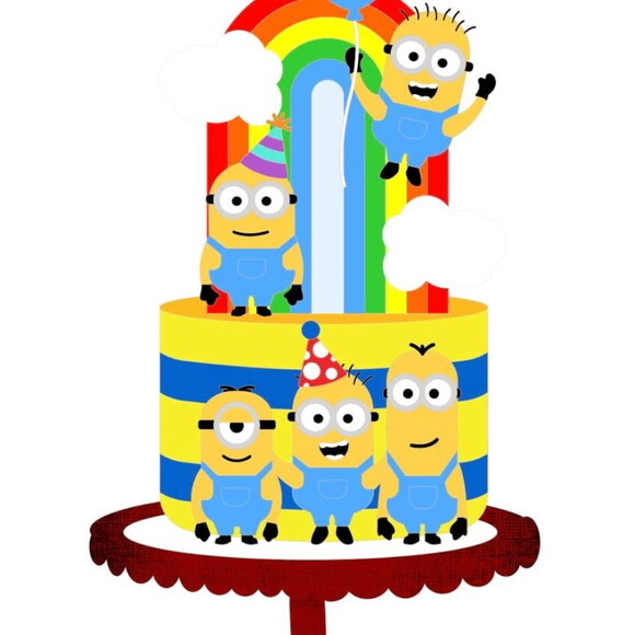 Arquivo De Topo De Bolo Minions