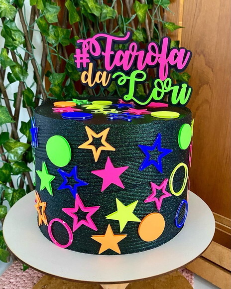 Arquivo de topo de bolo neon