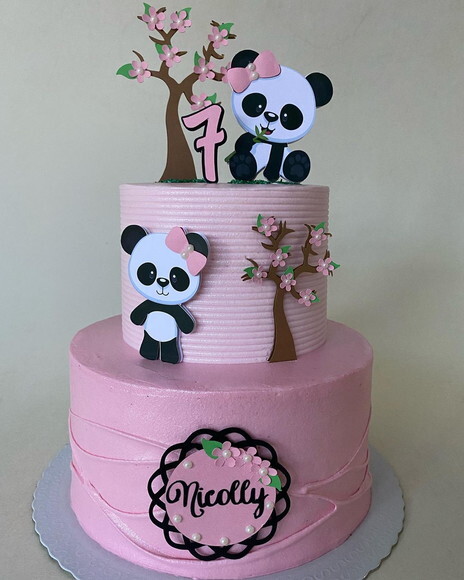 Arquivo de topo de bolo panda