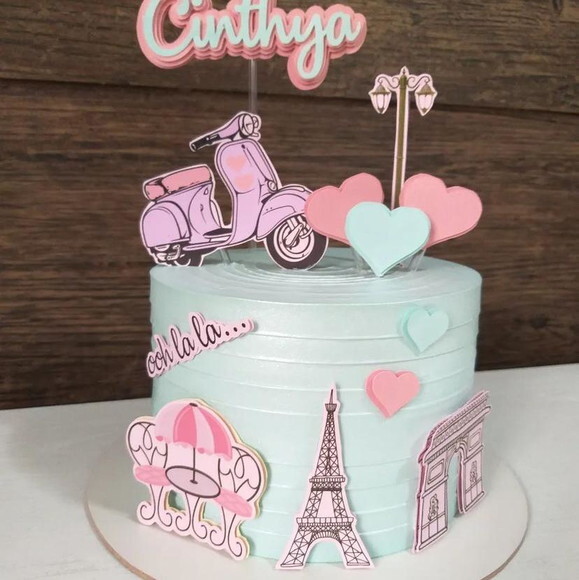 Arquivo de topo de bolo Paris