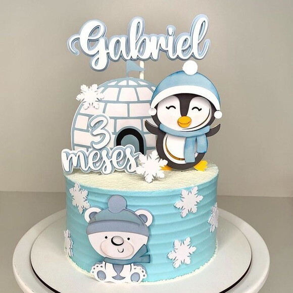 Arquivo de topo de bolo pinguim
