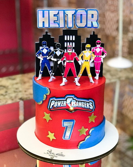 Arquivo de topo de bolo power rangers