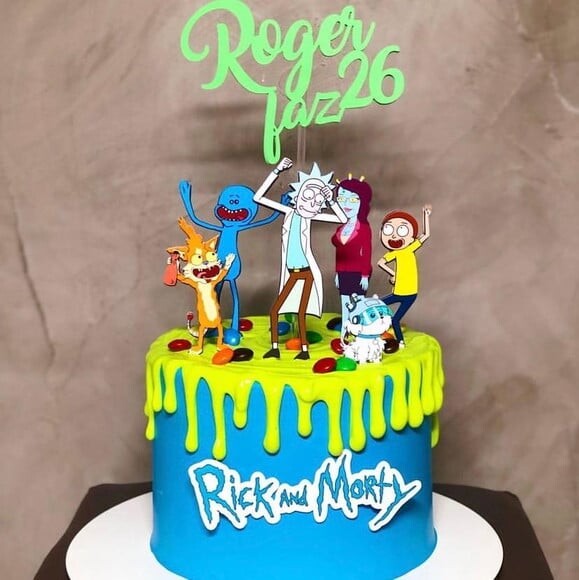 Arquivo de topo de bolo Rick e Morty