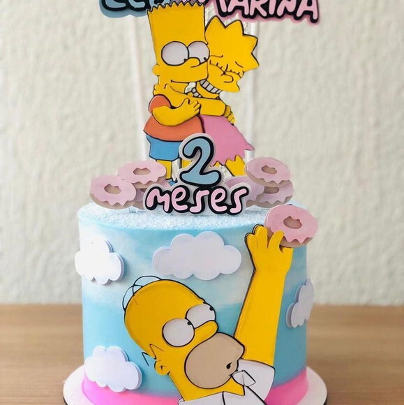 Arquivo de topo de bolo Simpsons