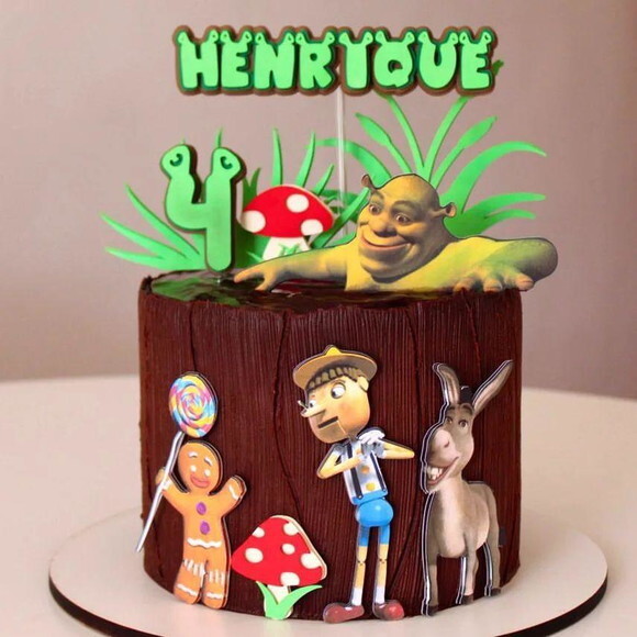 Arquivo de topo de bolo shrek