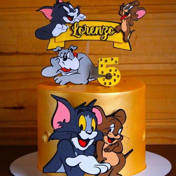 Arquivo de topo de bolo tom e jerry