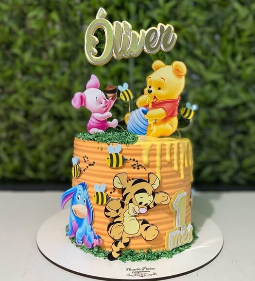 Arquivo de topo de bolo ursinho pooh