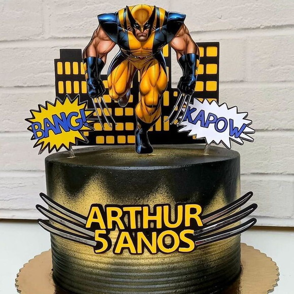 Arquivo de topo de bolo Wolverine
