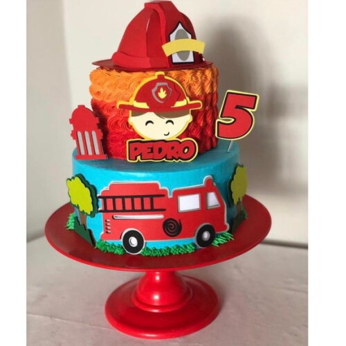 Arquivo De Topo De Bolo Bombeiro
