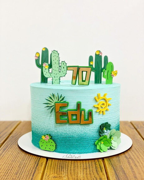 Arquivo de topo de bolo cactos