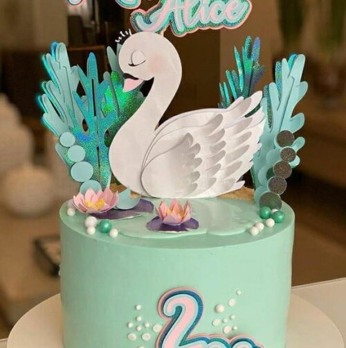 Arquivo de topo de bolo flamingo