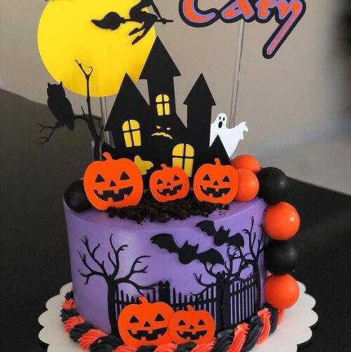 Arquivo de topo de bolo halloween