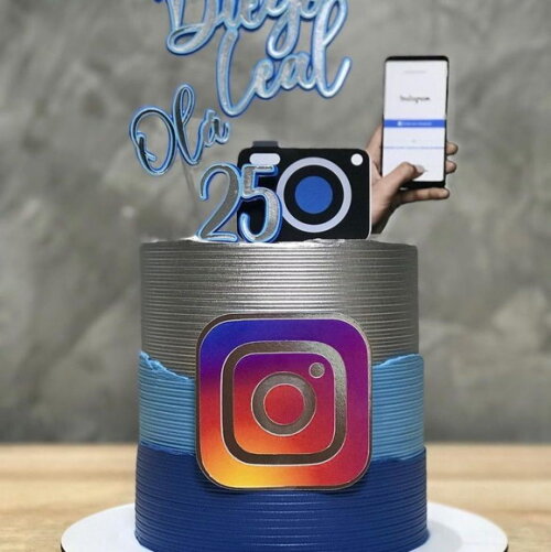 Arquivo de topo de bolo Instagram