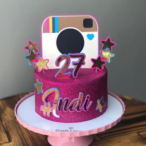 Arquivo de topo de bolo Instagram