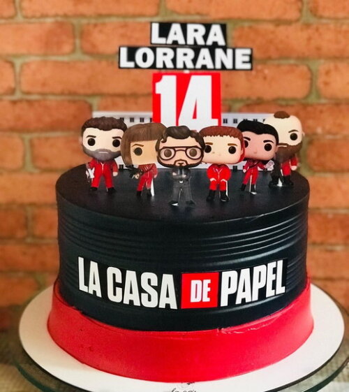 Arquivo de topo de bolo la casa de papel