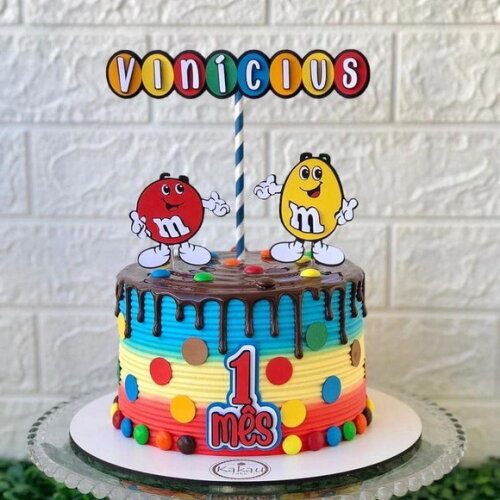 Arquivo de topo de bolo M&Ms