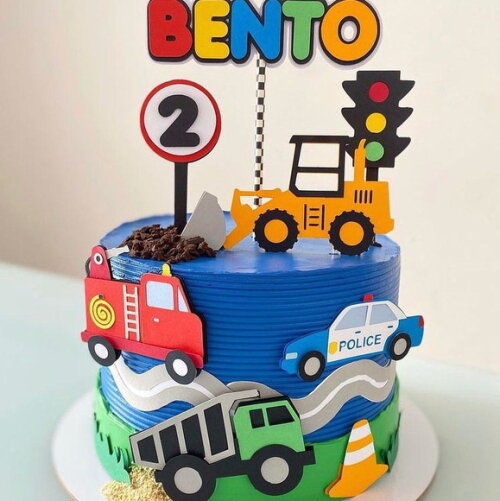 Arquivo de topo de bolo meios de transporte