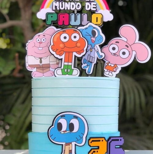 Arquivo de topo de bolo O incrível mundo Gumball