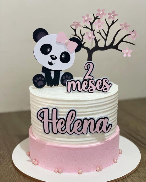 Arquivo de topo de bolo panda
