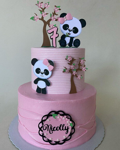Arquivo de topo de bolo panda